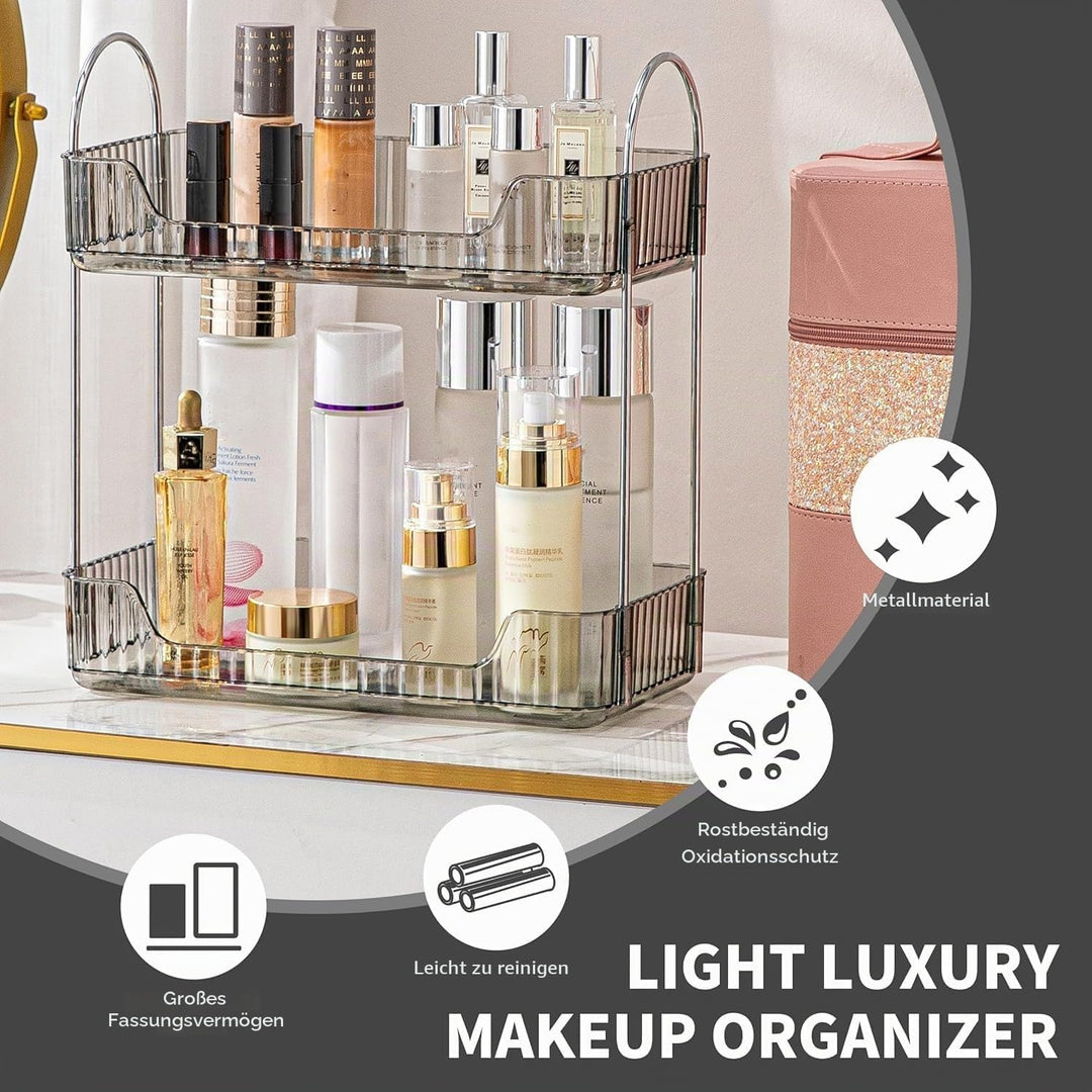 Make up Organizer, Kosmetik Organizer, Beauty Organizer, Hautpflege Organizer für Badezimmer (2 Schi