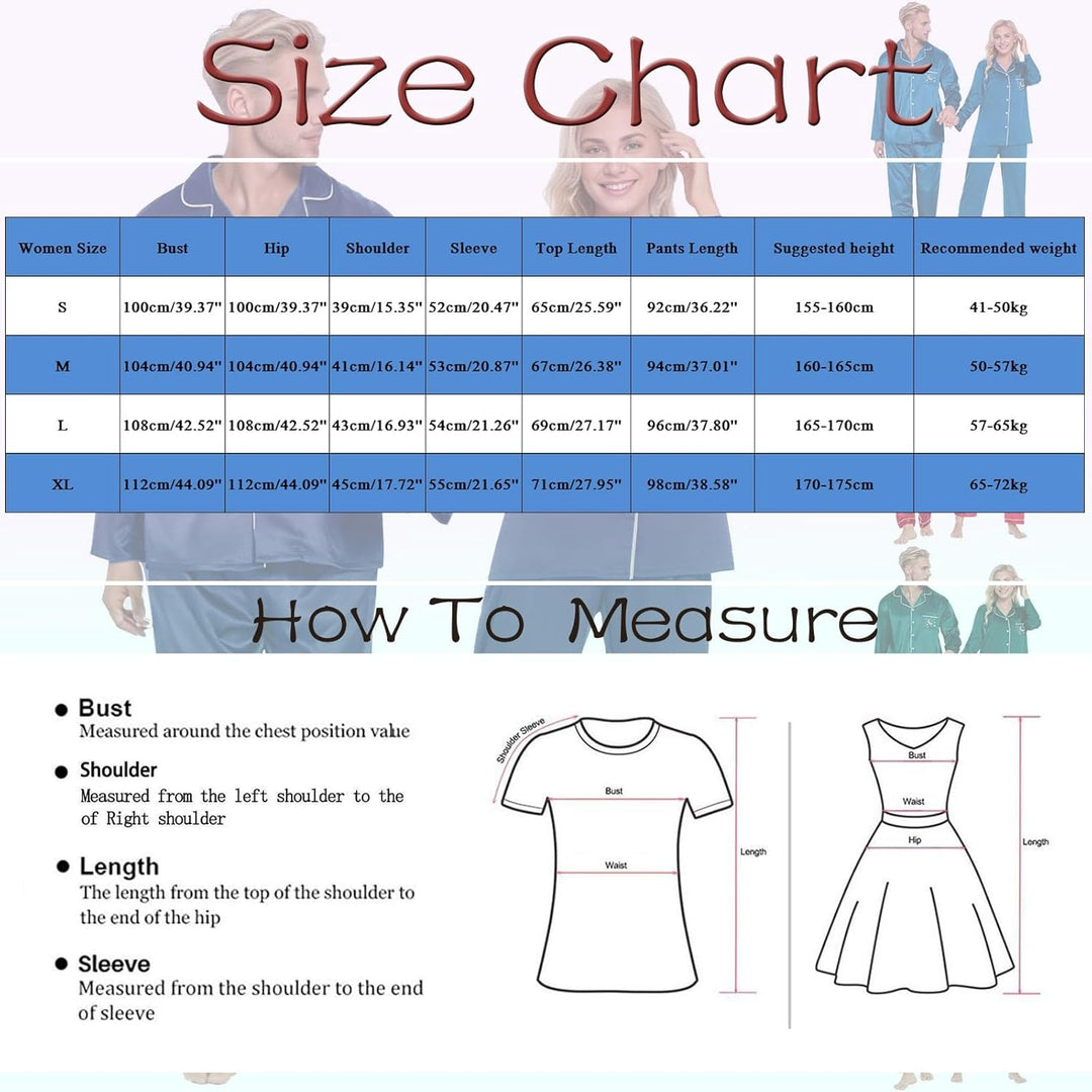 Damen Pyjama Satin Schlafanzug Set,Damen Seidensatin Pyjama Set 2Pcs Langarmhose Chinesischer Stil N