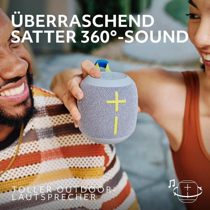 Ultimate Ears Wonderboom 4 – mobiler, wasserdichter Bluetooth-Lautsprecher mit satten Tiefen und 360