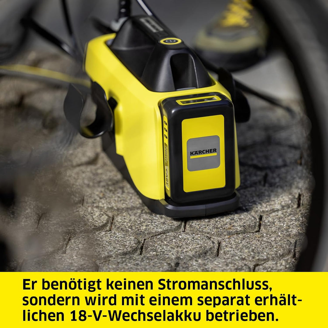 Kärcher Mobile Outdoor Cleaner OC 6-18 (Mitteldruck 24 bar, Flexschlauch 4m, ohne Akku und ohne Schn