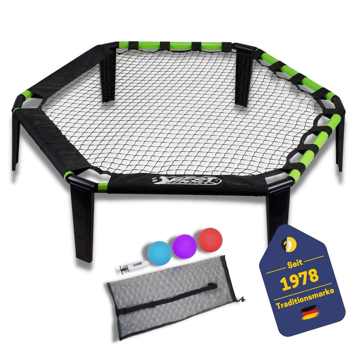 BEST SPORTING Schmetterball Set Outdoor I Roundnet Set mit 3 Bällen, Tasche, Ball-Pumpe & Anleitung