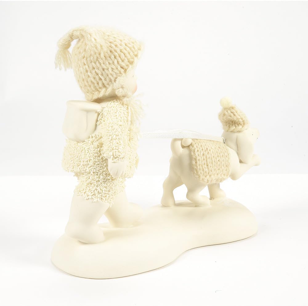 Department 56 Snowbabies Porzellan-Figur Hundetage des Winters, 11,4 cm, Weiss