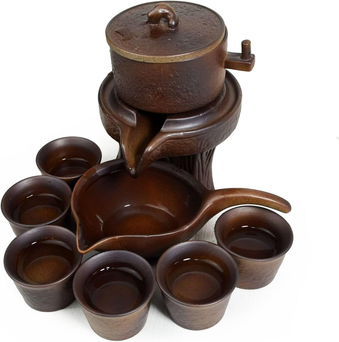 Teekanne 14/1SET Zisha Teekanne Tasse Untertasse Filter Squech Stil High Temperatur Brennen All Blac