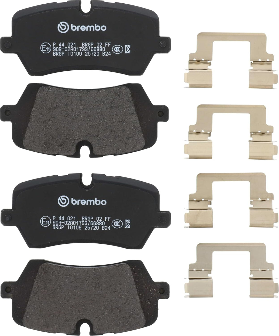 Brembo P44021 Hintere Bremsbeläge, Anzahl 4