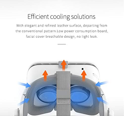 VR-Set Virtual Reality VR für Telefon, kabelloses Bluetooth-VR-Headset VR-Brille 110 ° FOV, unterstü
