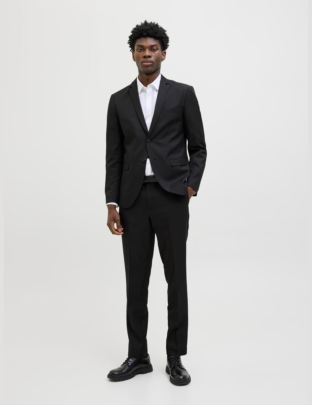 JACK & JONES Male Einreihiger Blazer und Hose JPRCOSTA Super Slim Fit Anzug 52 Black/Fit:super Slim