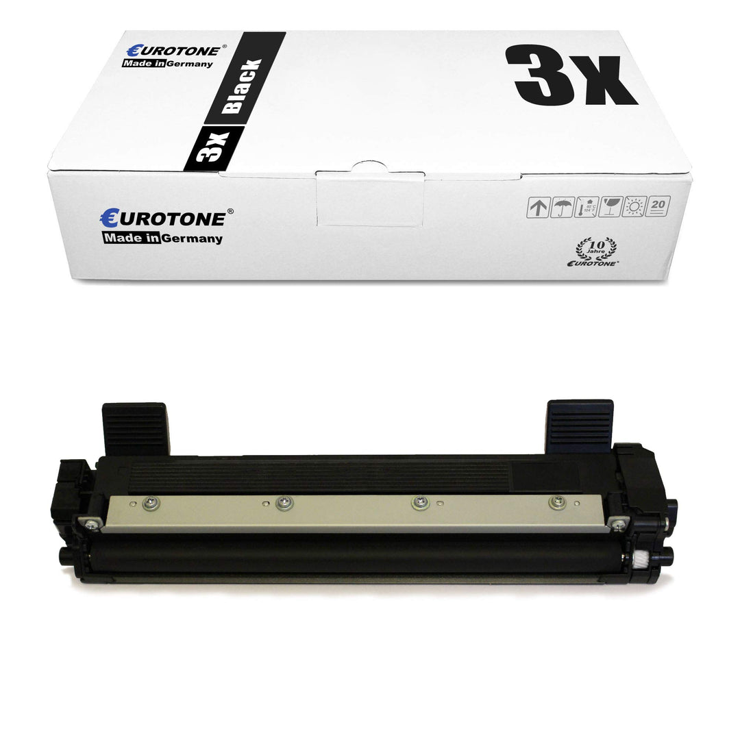 3X Eurotone Toner für Brother HL 1110 1112 1201 1210 1211 1212 A R E W ersetzt TN1050 3x Black, 3x B