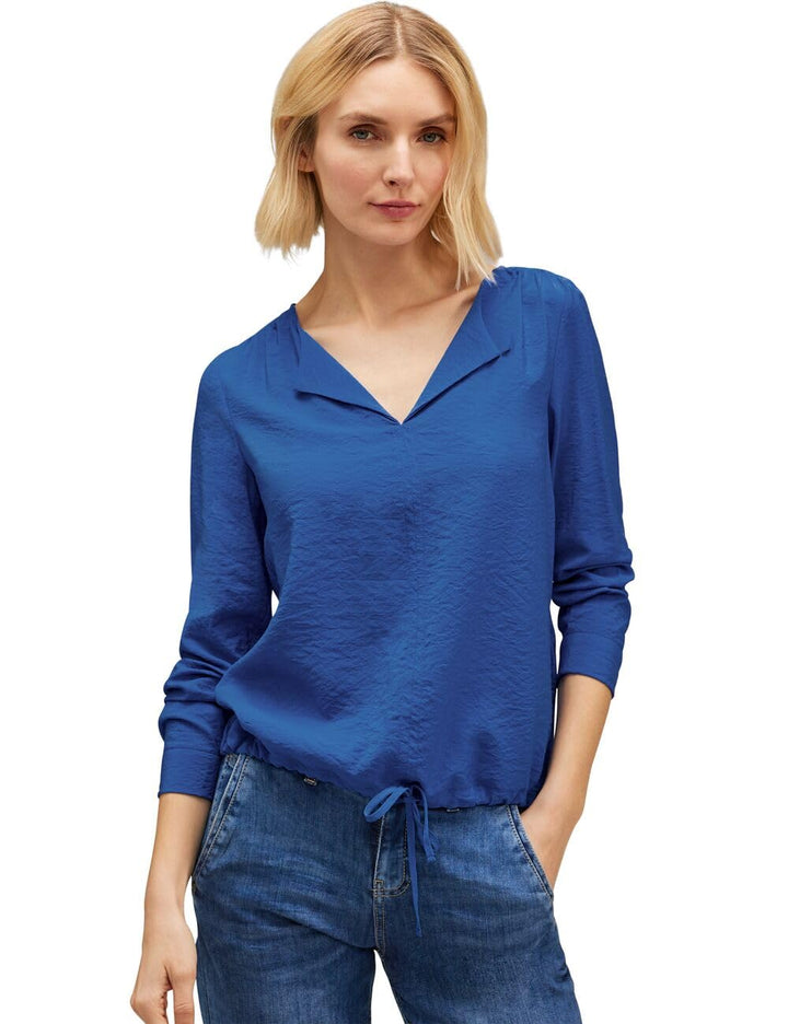 Street One Damen Tunika Bluse 38 Fresh Intense Gentle Blue, 38 Fresh Intense Gentle Blue