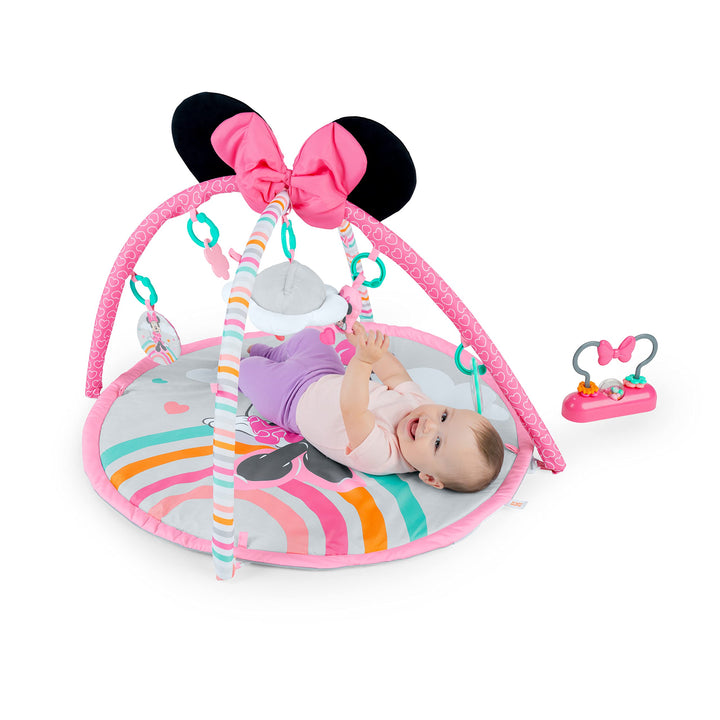 Bright Starts Disney Baby MINNIE MAUS Forever Besties Aktivitätsspielzeug mit Musik und Lichtern, Ro