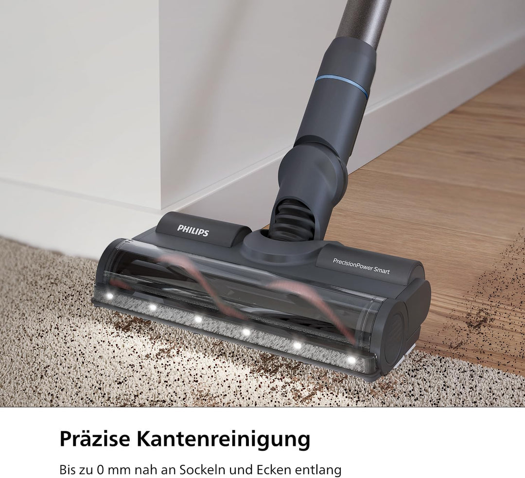 Philips kabelloser Akku-Staubsauger Aqua 7000 Serie, Digitaler Motor, PowerCyclone 12, Mit LED-Leuch