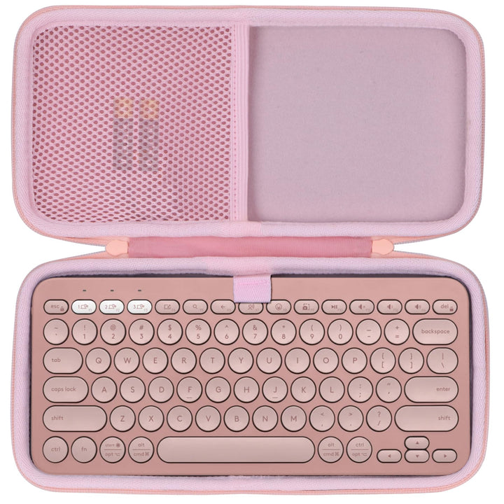Hart Reise Schutz Hülle Etui Tasche für Logitech Pebble Keys 2 K380s K380 Multi-Device Tastatur (Ros