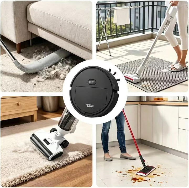 Mini Saugroboter für Auto,Auto Staubsauger Roboter,Ultradünn 6 cm Automatischer Robot Vacuum Cleaner