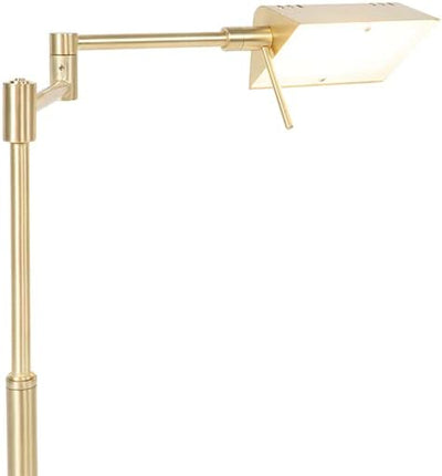 QAZQA - Modern Design Tischleuchte I Tischlampe I Lampe I Leuchte Gold I Messing inkl. LED mit Touch