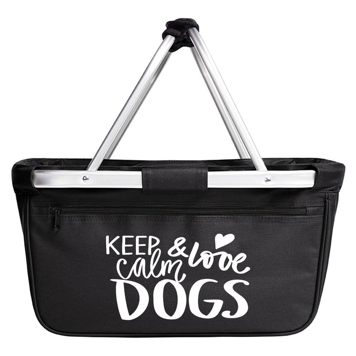 Huuraa Einkaufskorb Keep calm and love Dogs Geschenk