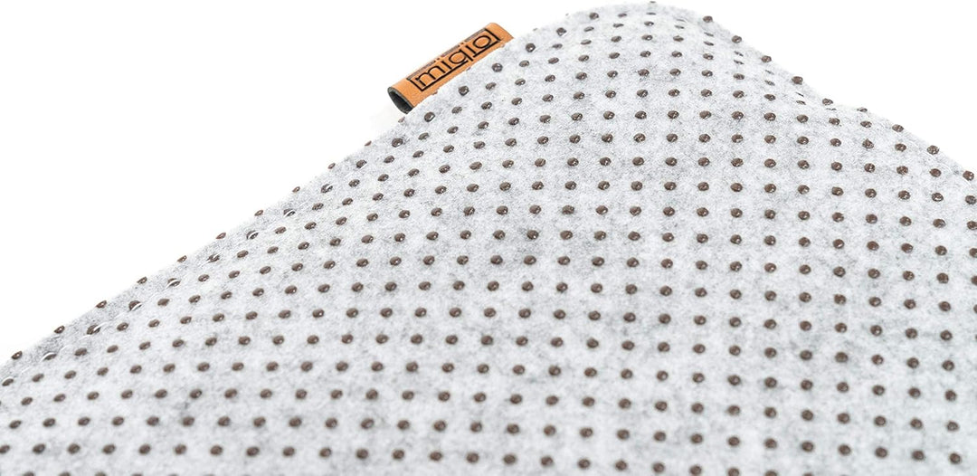 Miqio Design Sitzkissen Rechteckig aus Filz mit Antirutschnoppen | Nachhaltig aus recycelten PET Fla