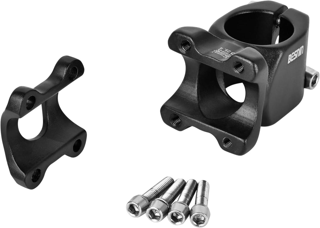 BESNIN Fahrrad Vorbau 25,4mm MTB Vorbau 7 Grad Lenkervorbau 32/45mm Kurz Fahrradlenker Vorbau Alumin