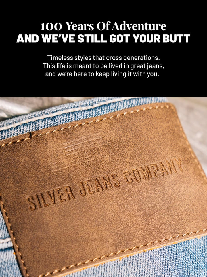 Silver Jeans Co. Herren Jeans Zac Relaxed Straight Jeans 36W / 34L Dunkles Indigo, 36W / 34L Dunkles