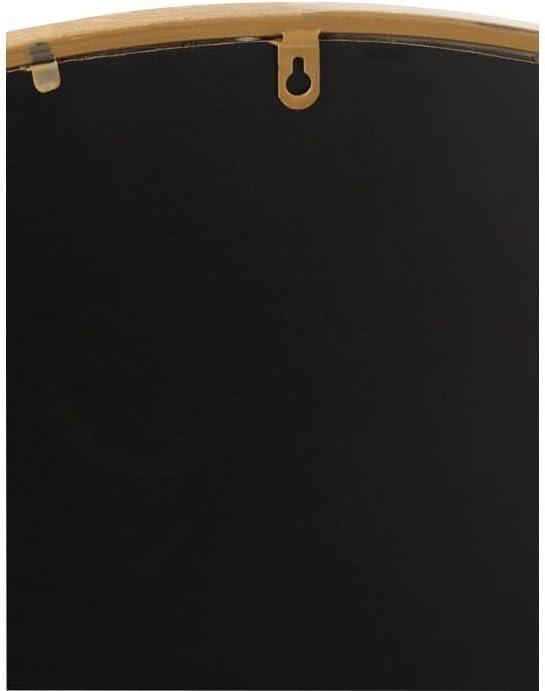 J-Line Spiegel Rund Mona, Runder Spiegel mit goldenem Rand, Elegantes & Zeitloses Spiegel Gold, deko