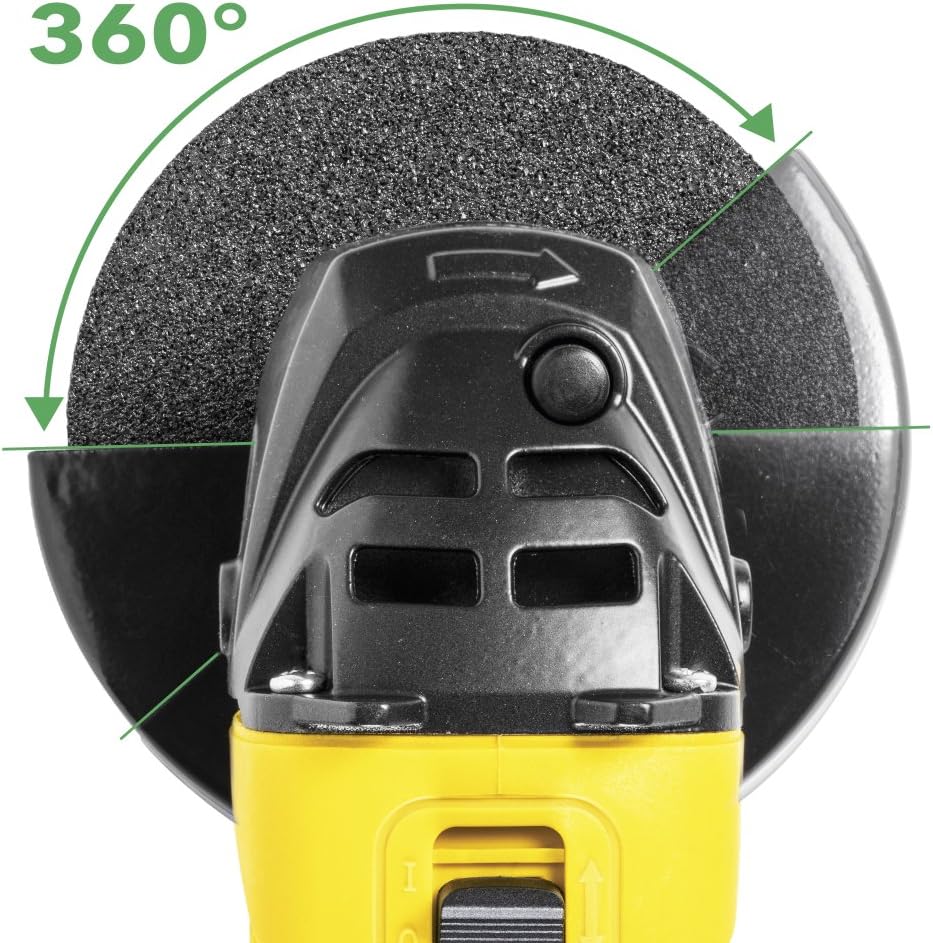 TROTEC Winkelschleifer PAGS 10-115 – 500 W – 12.000 U/min – 115 mm – Trennen & Schleifen von Metall,