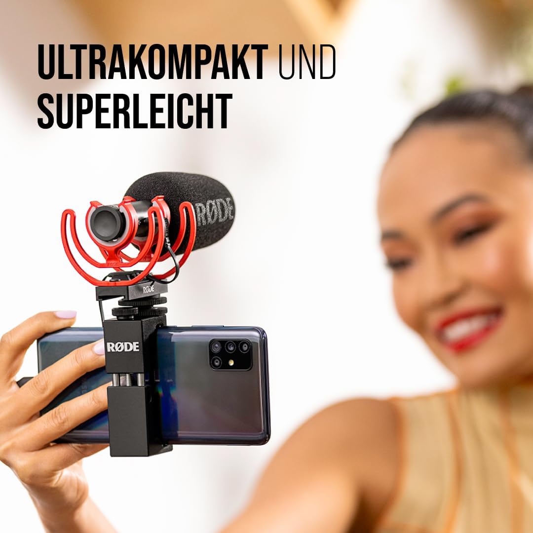 RØDE VideoMic GO II Ultra-kompaktes und leichtes Kamera/USB-Richtmikrofonfü für Videoaufnahmen und C