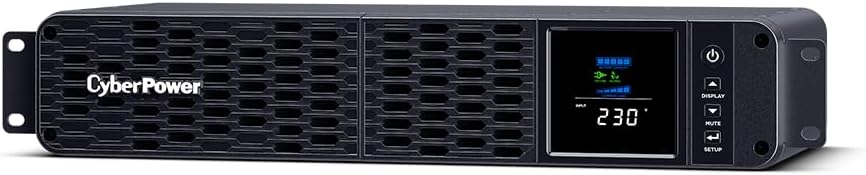 CyberPower CP1200EIPFCRM2U Line-Interactive USV 1200VA/720W, 2HE Reine Sinuswelle, AVR, LCD, USB (HI