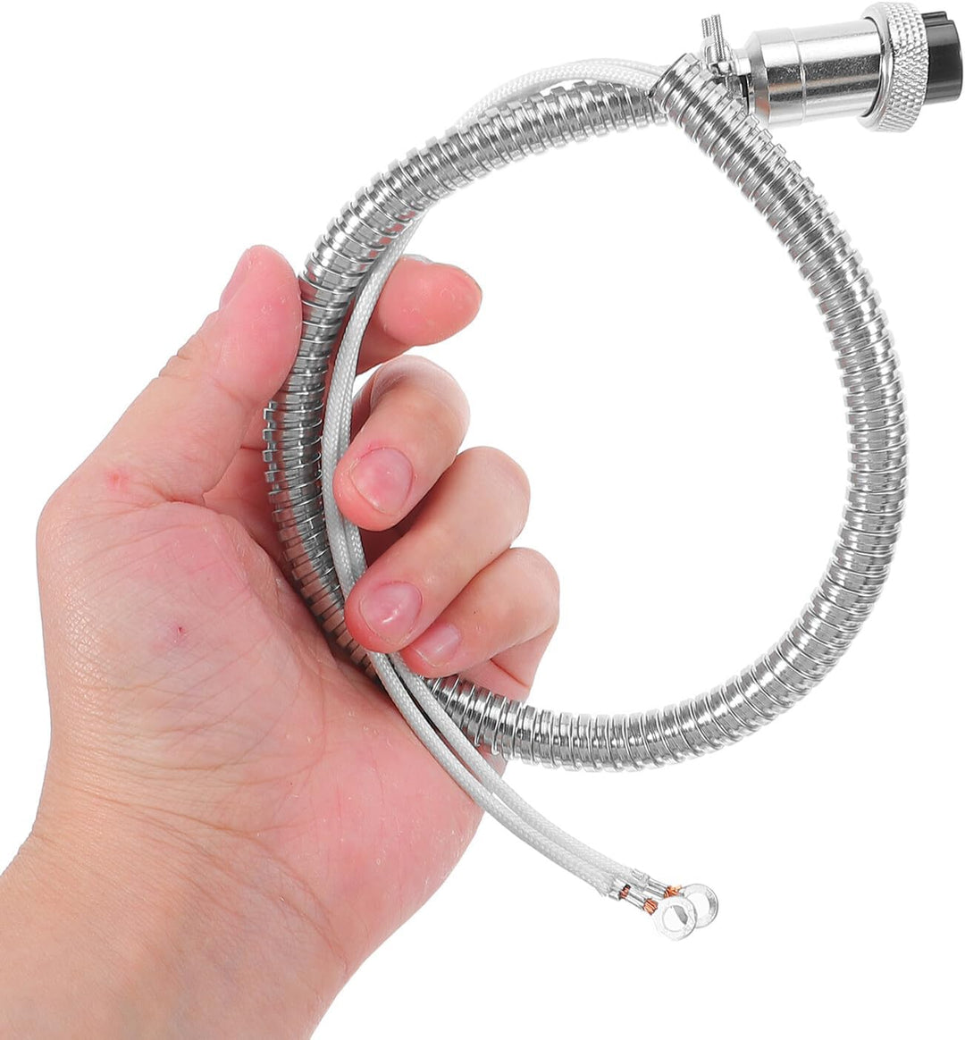 Netzkabel für Popcornmaschine 3-polig 15mm Universeller Kabelbaum mit Hitzebeständiger Ummantelung E