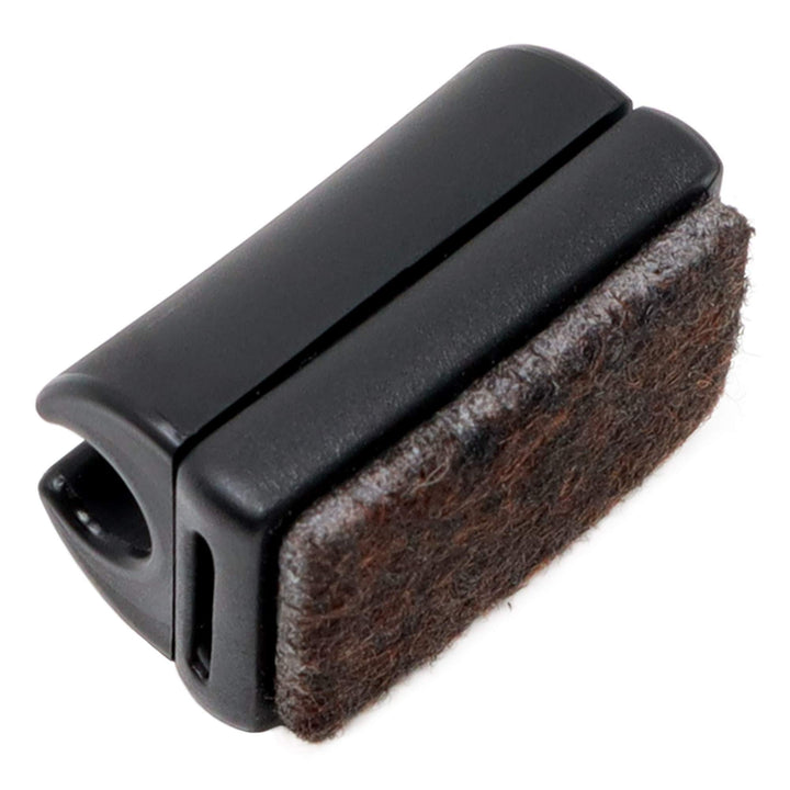 Adsamm® / 32 x Klemmschalengleiter mit Filz/Schwarz/ø 6-7 mm/Rund/Schalengleiter mit austauschbarem
