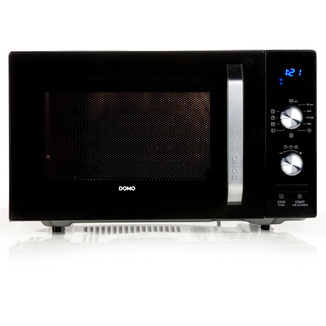 DOMO DO2924 Freistehend Mikrowelle - Defrost Funktion - 5 Leistungsstufen - 8 praktische Programme f