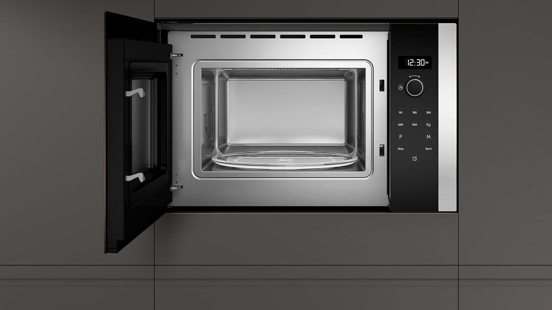 Neff HLAWD53N0 Einbau-Mikrowelle N50 / 38,2 x 59,4 cm (H x B) / 25 l / Edelstahl / Auftaufunktion /