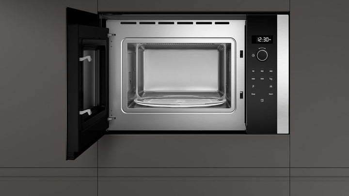 Neff HLAWD53N0 Einbau-Mikrowelle N50 / 38,2 x 59,4 cm (H x B) / 25 l / Edelstahl / Auftaufunktion /
