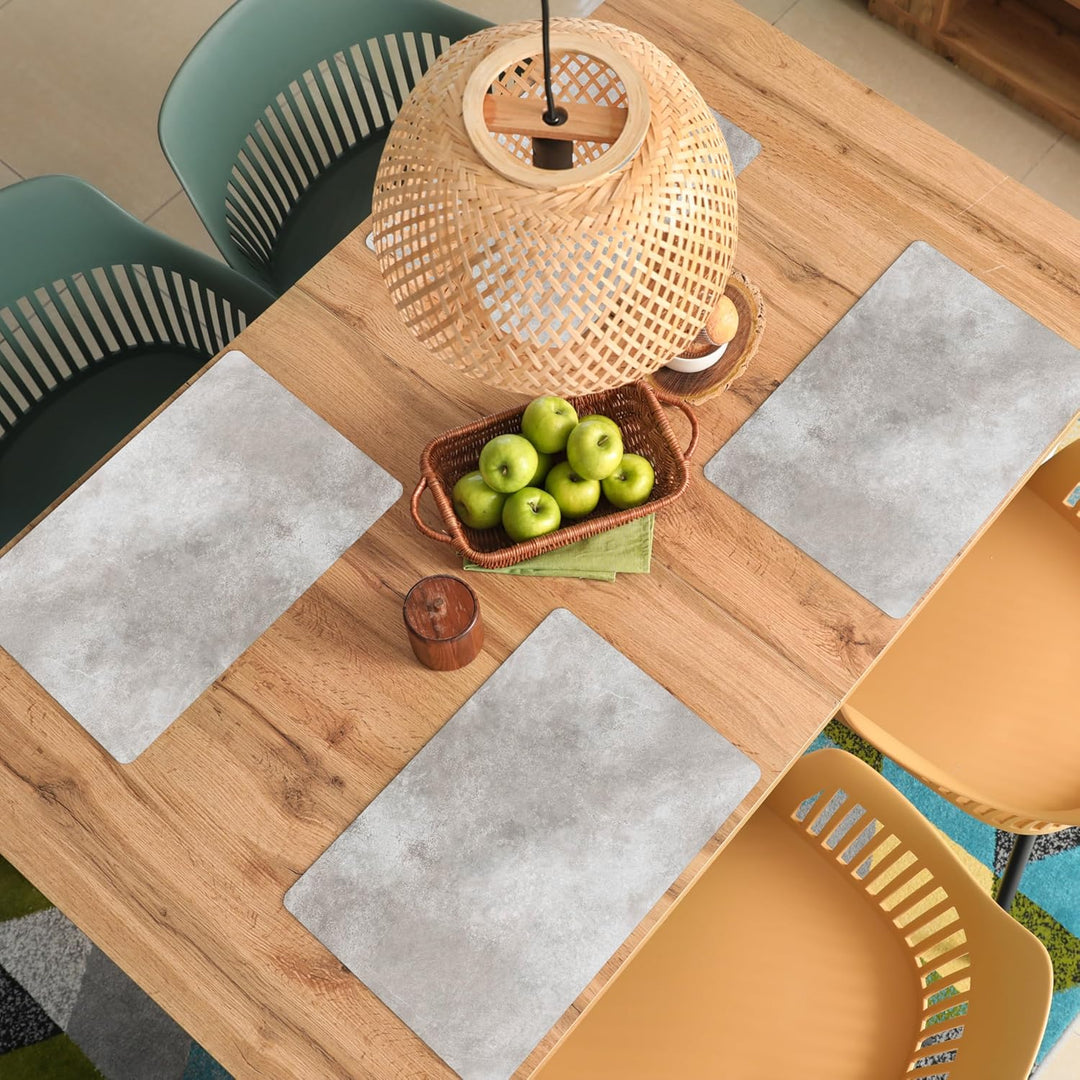 KitchenYeah© Platzsets Abwaschbar 6-Teilig 45x30 cm Tischsets Platzdeckchen Platzset Unterlage Tisch