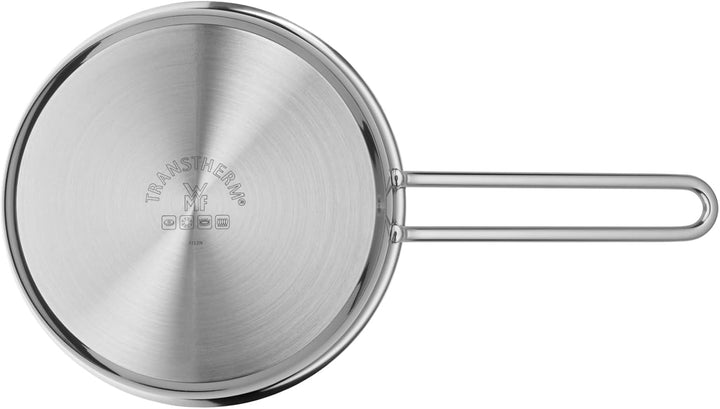 WMF Mini Stielkasserolle 16cm, klein, Metalldeckel, kleiner Topf Induktion 1,2l, Cromargan Edelstahl