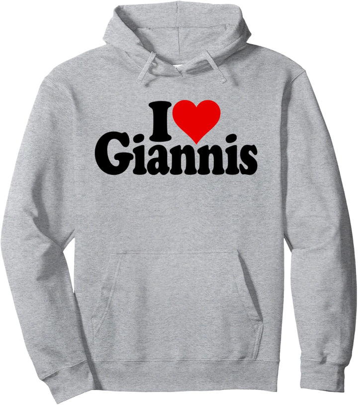 ICH LIEBE HERZ GIANNIS Pullover Hoodie