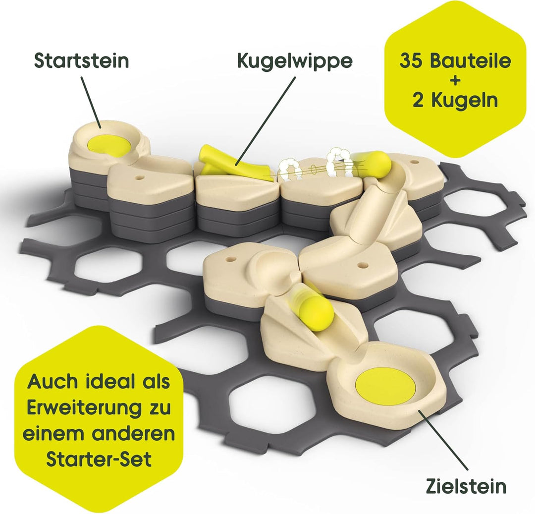 Ravensburger GraviTrax Junior Starter-Set S 27531 - Murmelbahn überwiegend aus nachwachsenden Rohsto