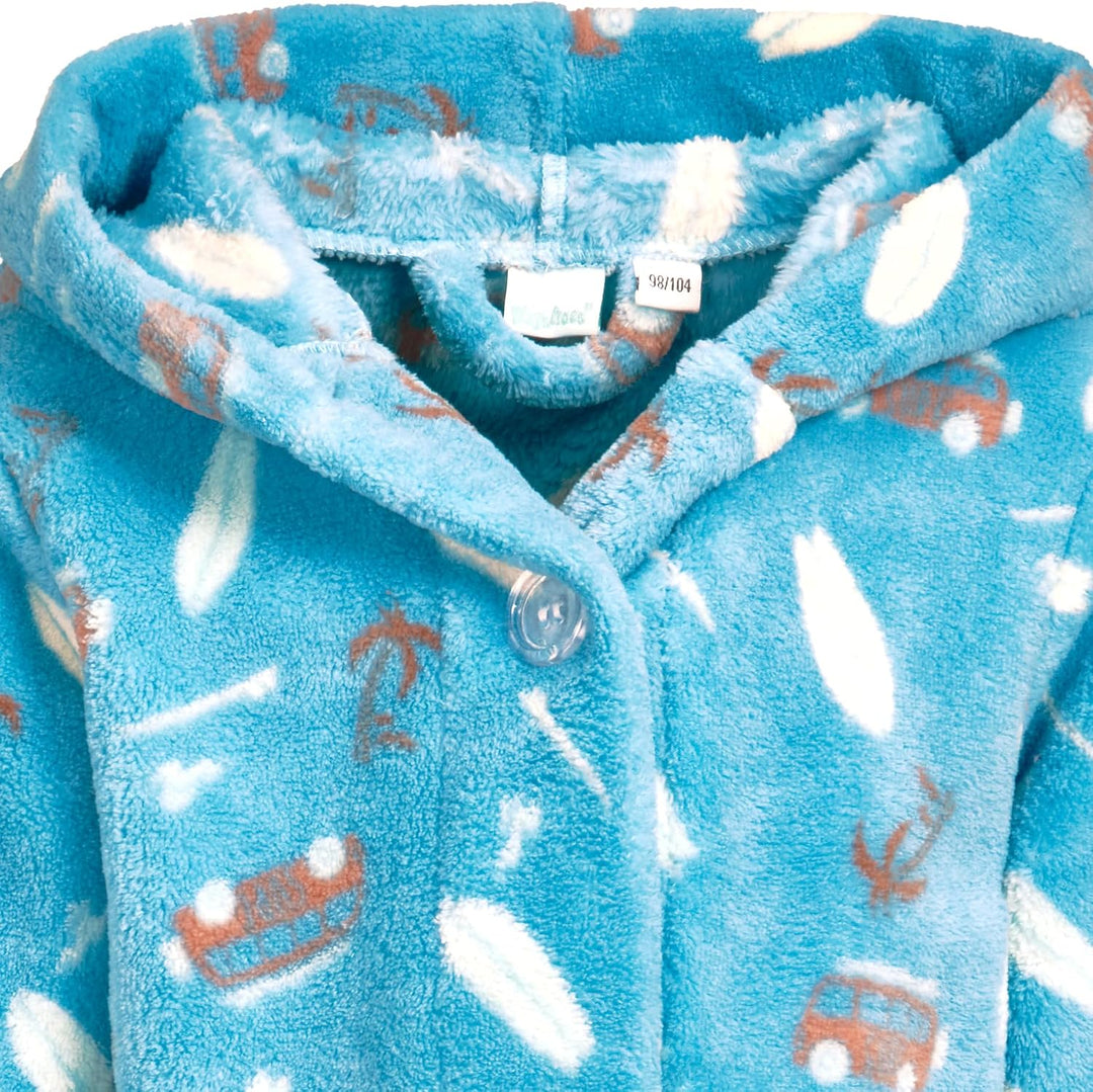 Playshoes Unisex Kinder Morgenmantel Bademantel (1er Pack) 122-128 Surf-Bus, 122-128 Surf-Bus