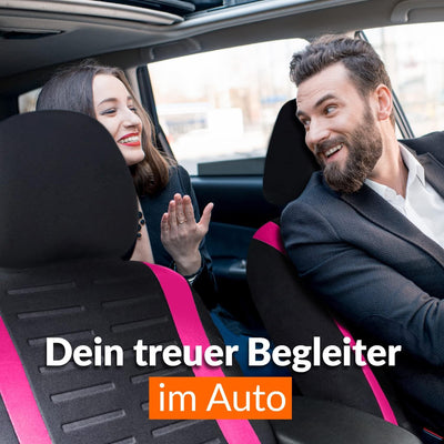 Upgrade4cars Autositzbezüge Set für die Vordersitze | Auto-Schonbezüge Universal in Pink Vordersitze