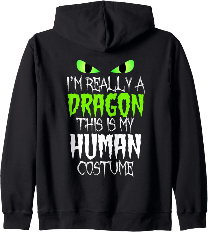 Ich bin wirklich ein Drache Das ist mein menschliches Kostüm Kapuzenjacke
