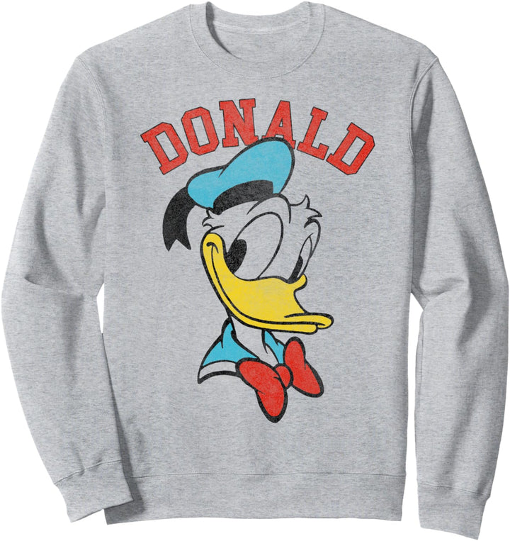 Disney Mickey And Friends Donald Duck Simple Text Portrait Sweatshirt