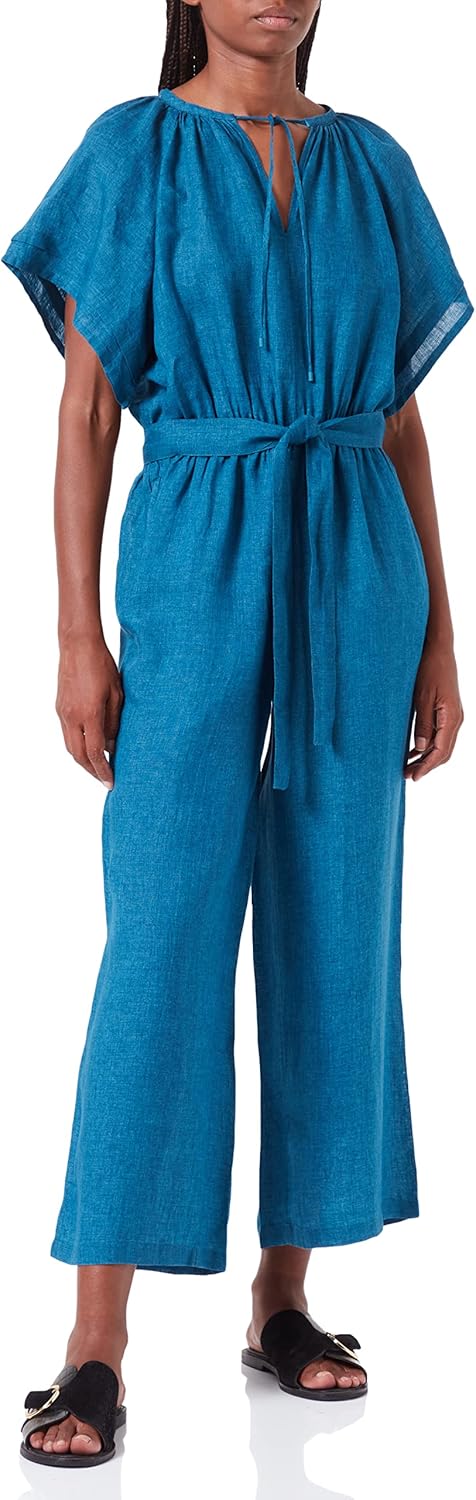 s.Oliver Damen Overall 3/4 32 Dark teal melange, 32 Dark teal melange