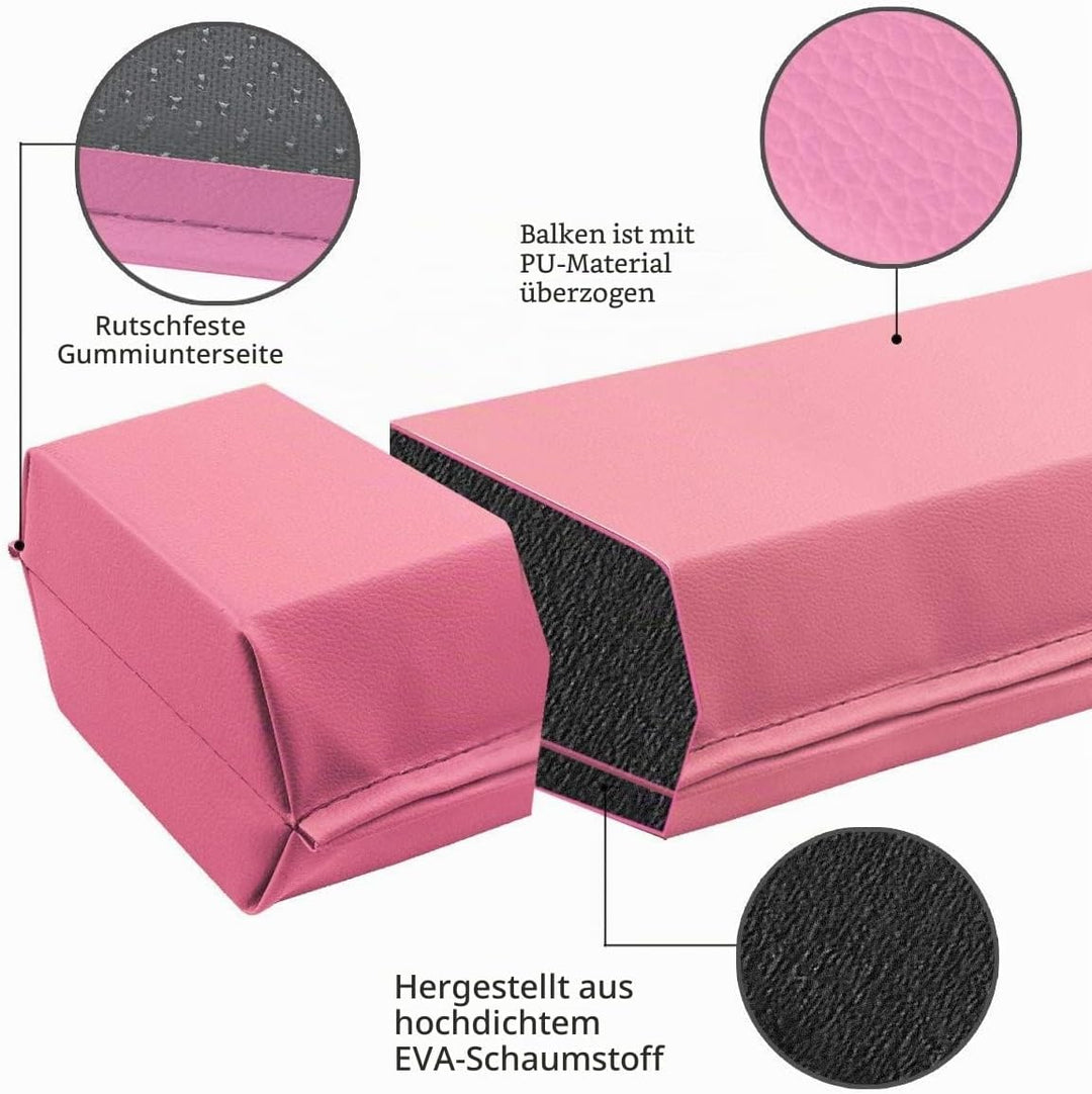 FBSPORT Schwebebalken Kinder Faltbarer Balken Turnen Balance Beam für Zuhause Training Klappbarer Sc