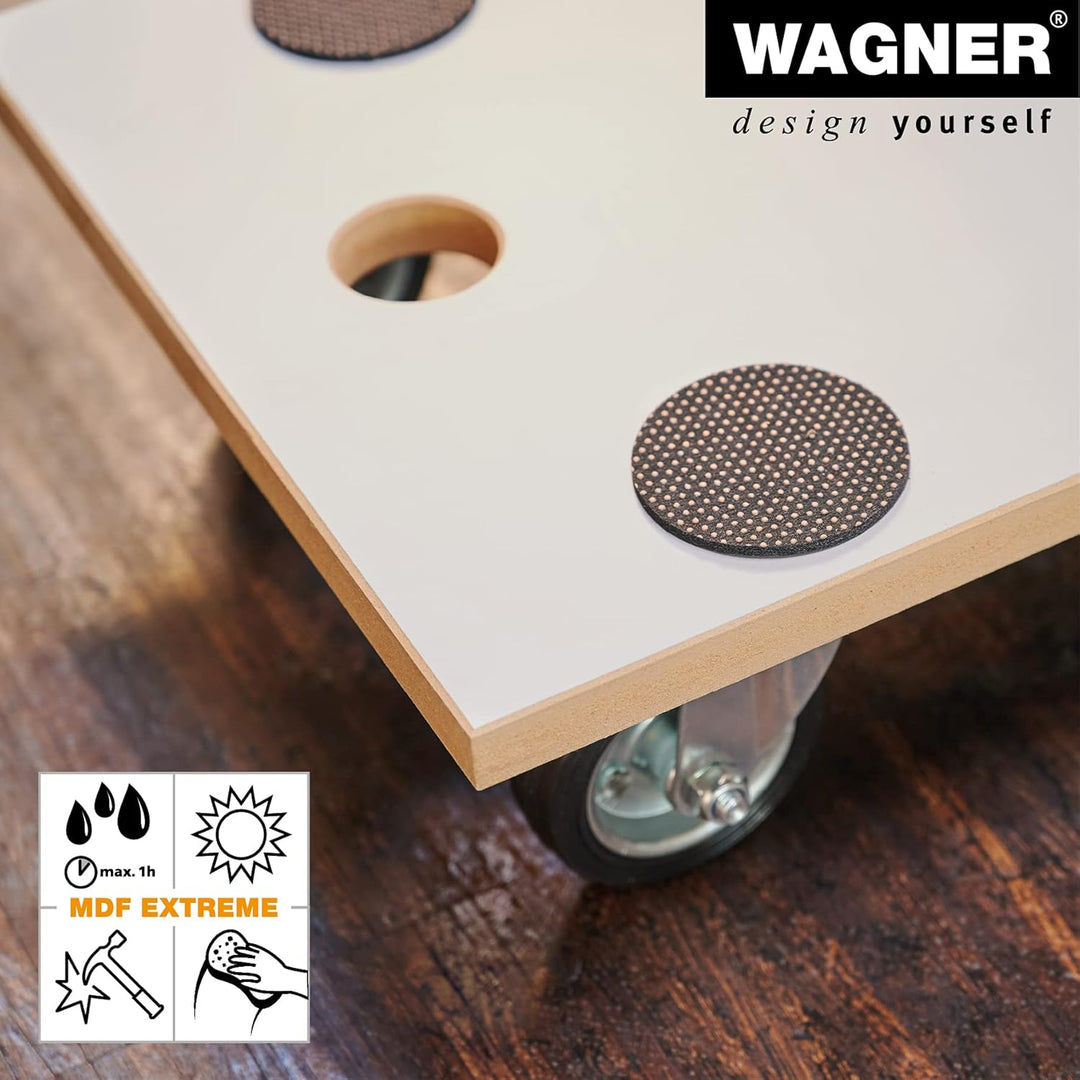 WAGNER Transportroller Transporthilfe I 57,5 x 30 x 11 cm, Tragkraft 250 kg I Möbelhund MDF mit Spez