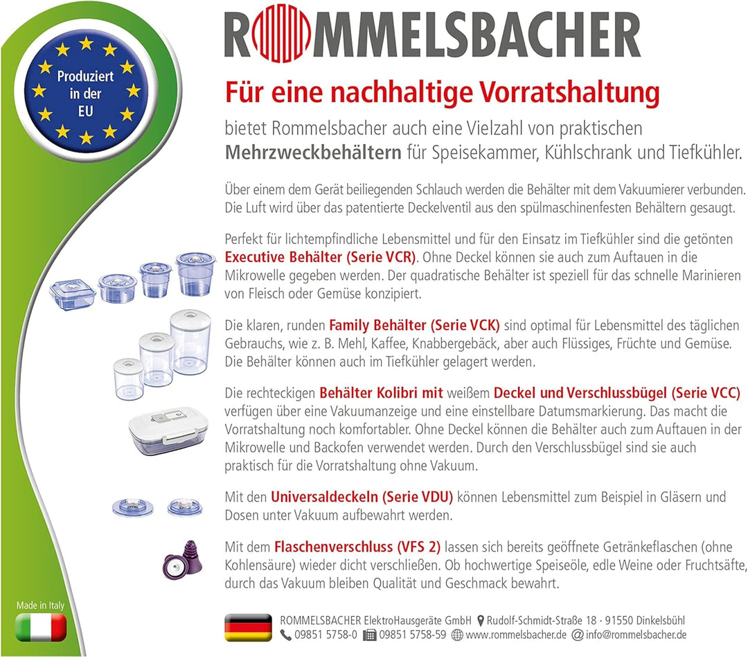 ROMMELSBACHER VRS 1560 Profi Folienrollen 15 x 600cm, 2 Rollen, BPA-frei, extrem stark & reissfest 2