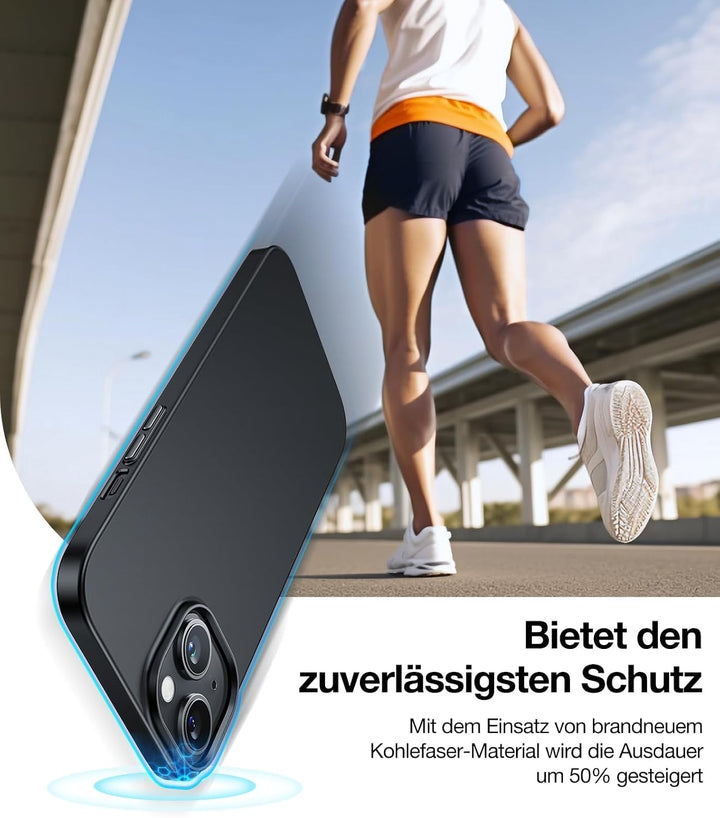 TORRAS Dr. Ultra Dünn 2024 Neu für iPhone 15 Hülle für MagSafe [TOP Magnetkraft] Samtiger Griff &amp; El