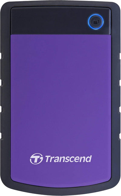 Transcend TS4TSJ25H3P 4TB portable, externe Festplatte (HDD) in purple (lila) mit Backup-Funktion (D