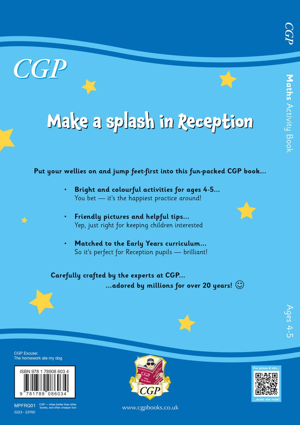 Maths Activity Book for Ages 4-5 (Reception) (CGP Reception Activity Books and Cards), Taschenbuch