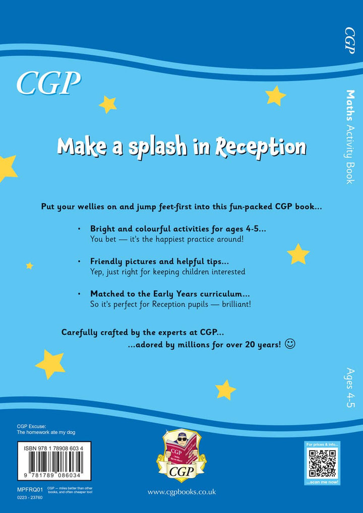 Maths Activity Book for Ages 4-5 (Reception) (CGP Reception Activity Books and Cards), Taschenbuch