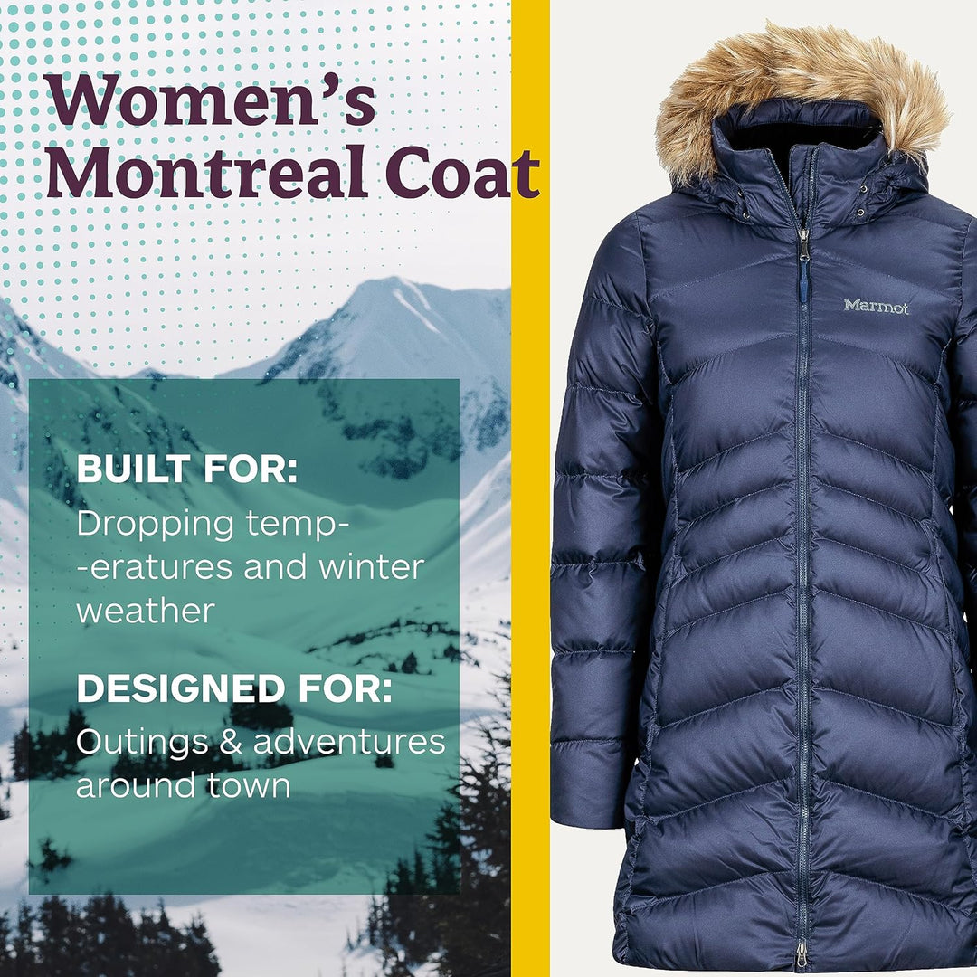 Marmot Damen Wm's Montreal Coat Leichte Daunenjacke, 700 Fill-Power, warmer Parka, Wintermantel, was