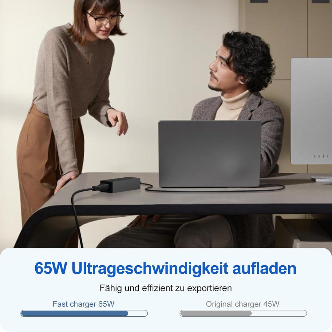 65W USB C Netzteil für Lenovo Ladekabel Laptop Ladegerät für LenovoThinkpad/IdeaPad/Touch/Yoga/Chrom