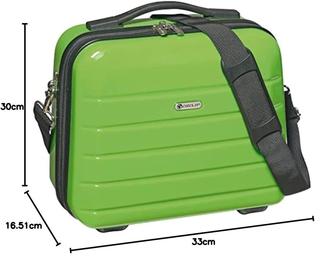 Check in Damen Kosmetikkoffer London 2.0 Reisezubehör- Kosmetiktasche 33 cm Grün, 33 cm Grün