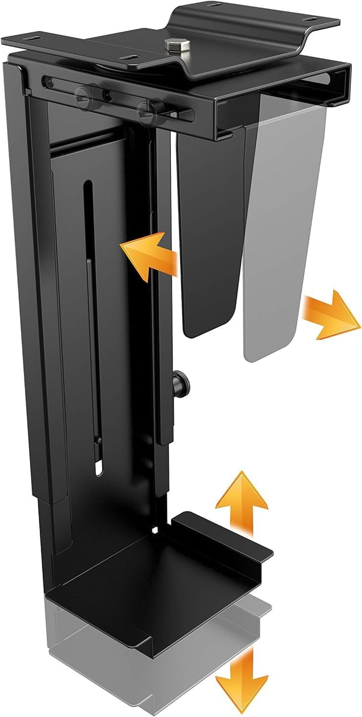 RICOO PC Halterung unter Schreibtisch Computerhalterung für Untertisch bis 10Kg & 360-Grad Flexibel